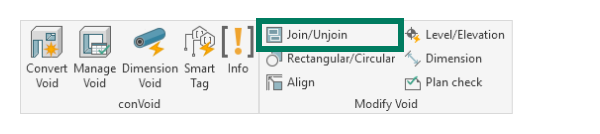 ConVoid Ribbon Tab - Join/Unjoin button