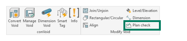 Plan Check ribbon tab