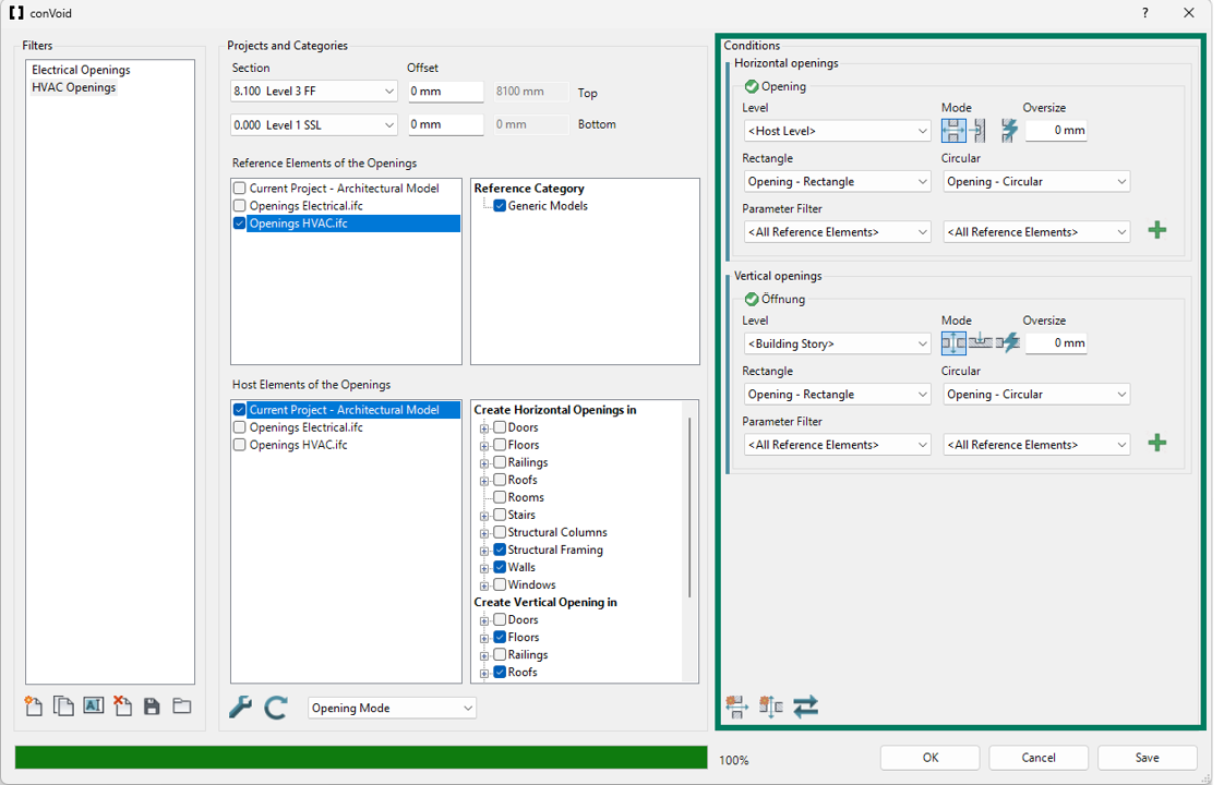 Parameter filter without type description