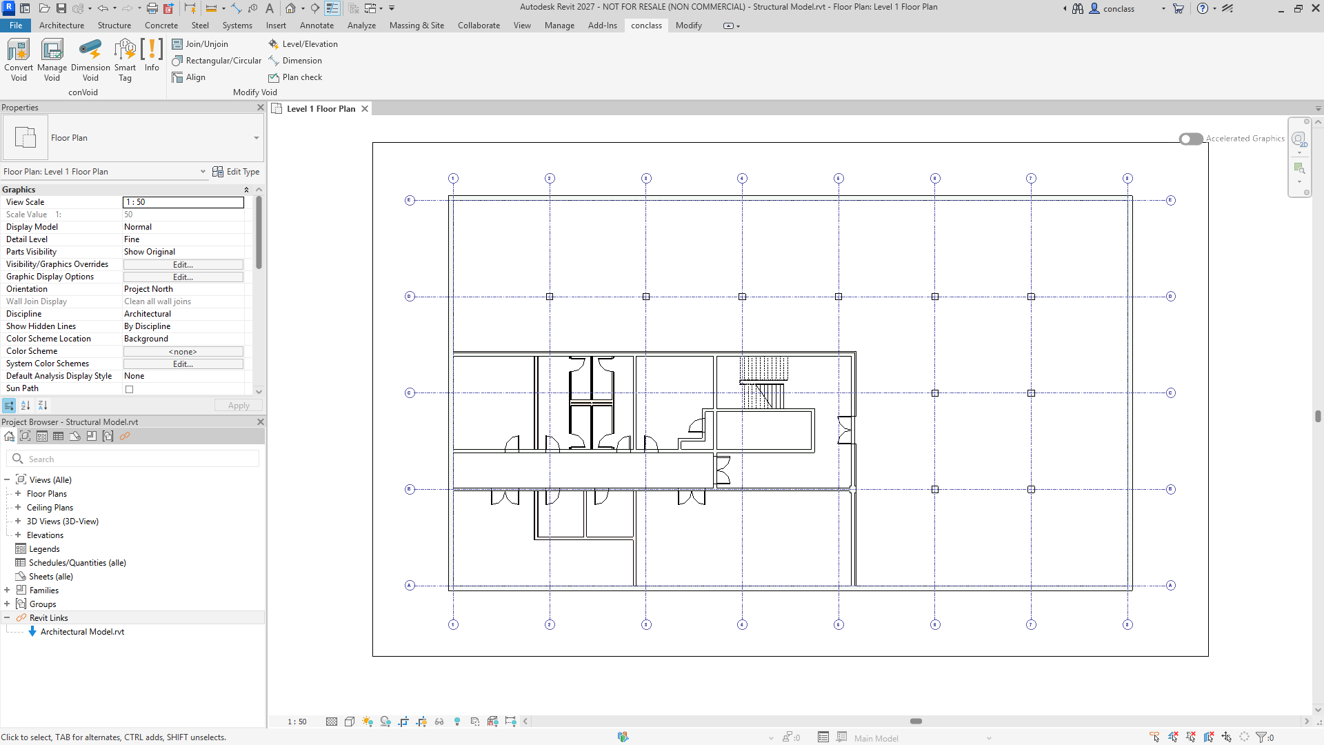 2D Crop View for Structural Openings