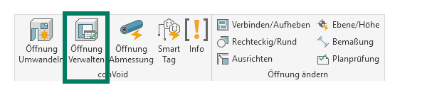 Tab Öffnung verwalten in der ConVoid-Multifunktionsleiste