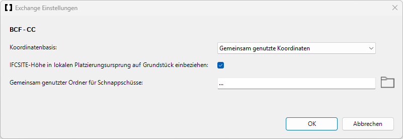 Exchange Settings