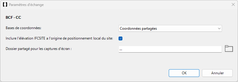 Paramètres d'Échange