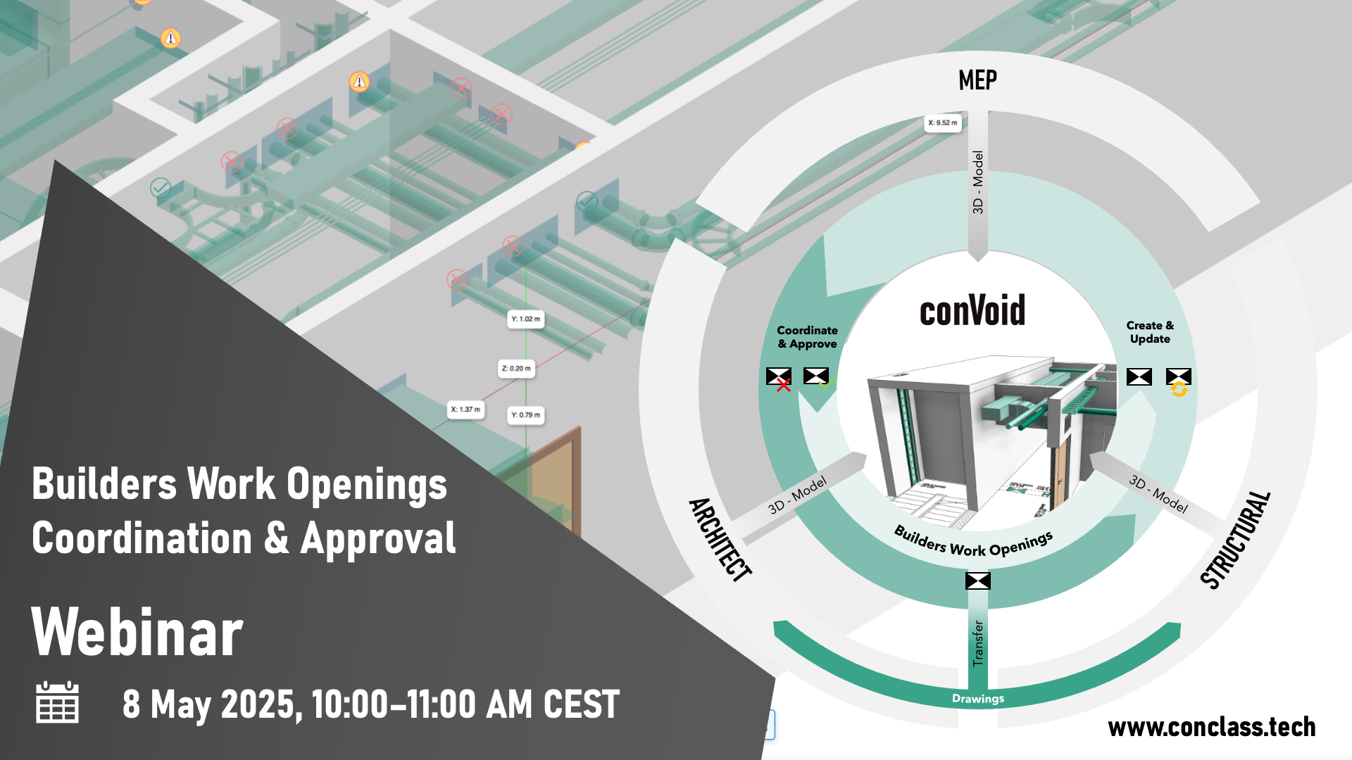 ConVoid opening filter window showing reference and host element selection